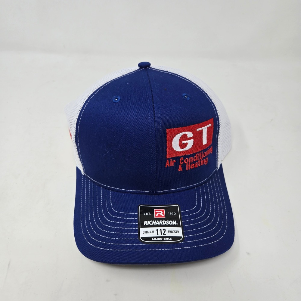 Richardson 112‎ Trucker Hat Blue White GT Air Conditioning Heating Snapback Cap